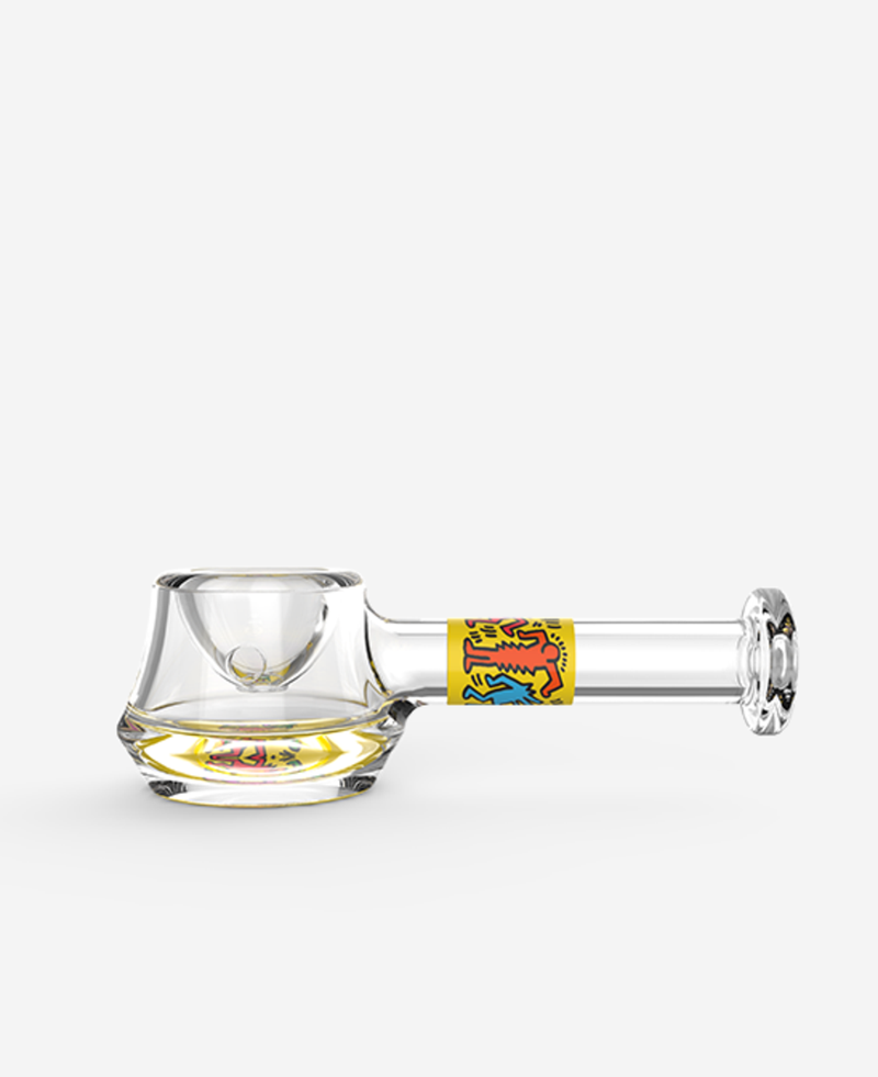 K. Haring Glass Spoon Hand Pipe.