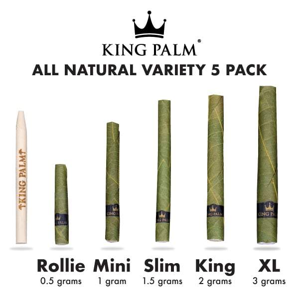 King Palm Hand Rolled Leaf 2 Pack Mini Rolls Variety.