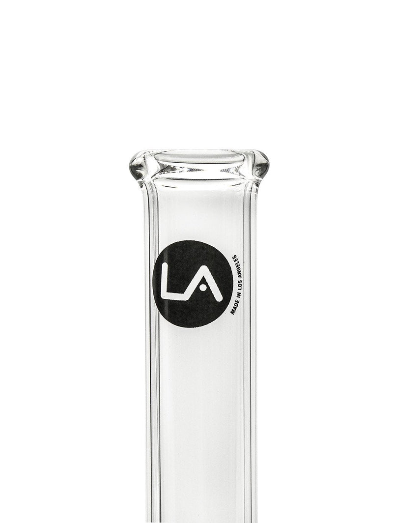 LA Pipes 14 In Clear Straight Laboratory Bong.