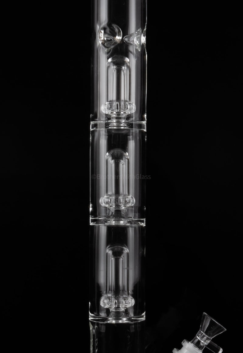 LA Pipes 26 In Triple Showerhead Perc Straight Bong - 50mmx5mm.