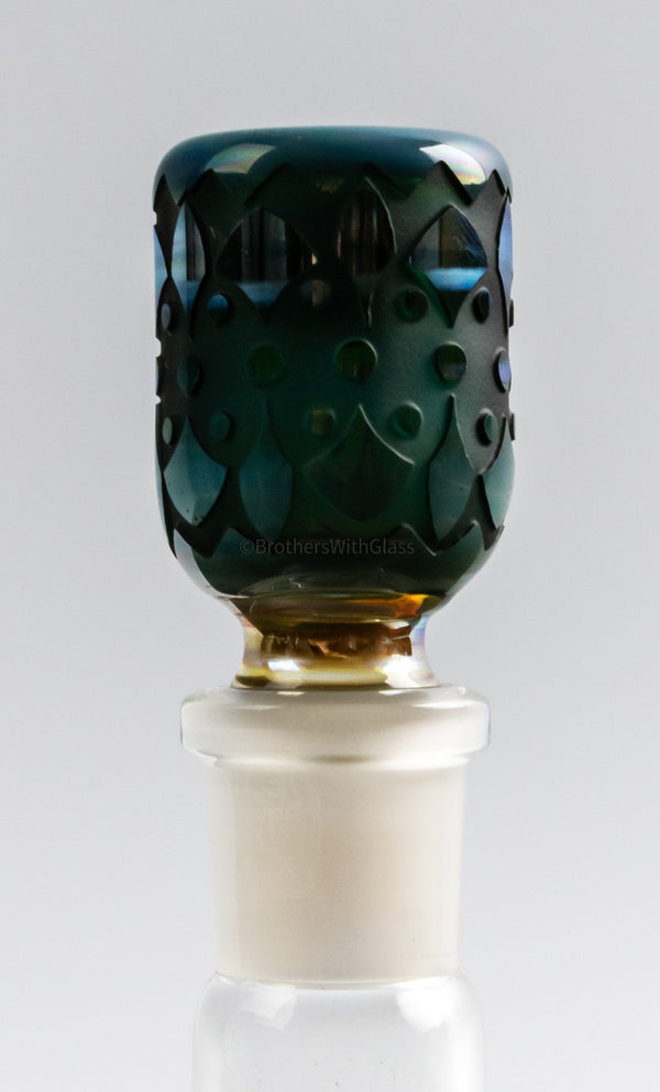 Liberty 503 18mm Tall Fumed and Sandblasted Slide - Abstract.