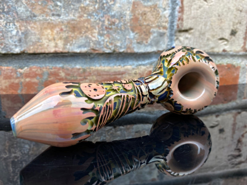 Liberty 503 And Connor McGrew Collab Deep Carve Wig Wag Hand Pipe - Outer Space Liberty 503