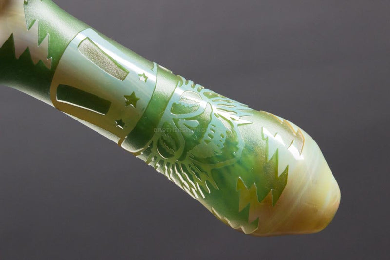 Liberty 503 Double Frit Sandblasted Hand Pipe - Grateful Dead.