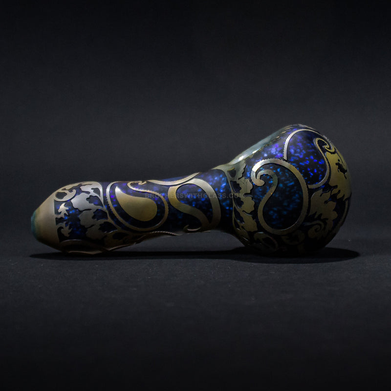 Liberty 503 Fumed and Sandblasted with Dichro Hand Pipe - Paisley.