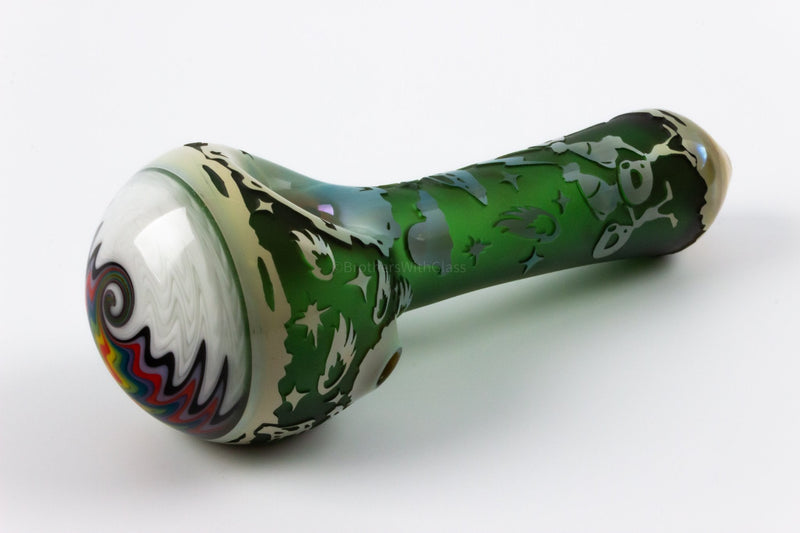 Liberty 503 Sandblasted Alien Life Wig Wag Hand Pipe - Style Two.
