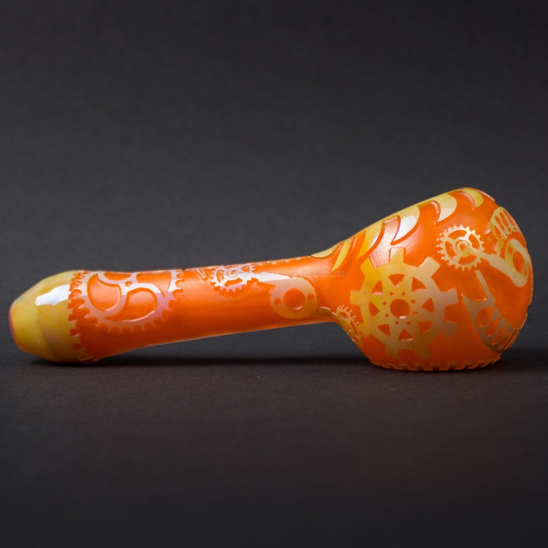 Liberty 503 Sandblasted Frit And Fumed Hand Pipe -  Gears.