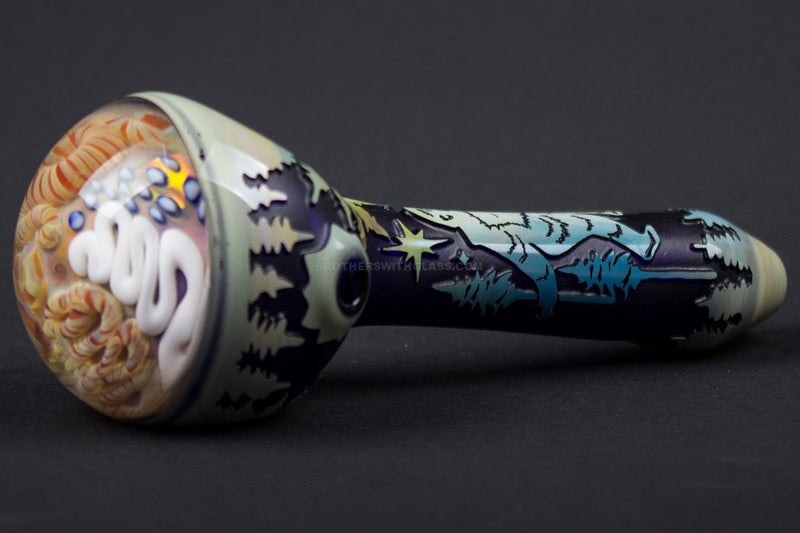 Liberty 503 Sandblasted Inside Out Cap Hand Pipe - Sasquatch.