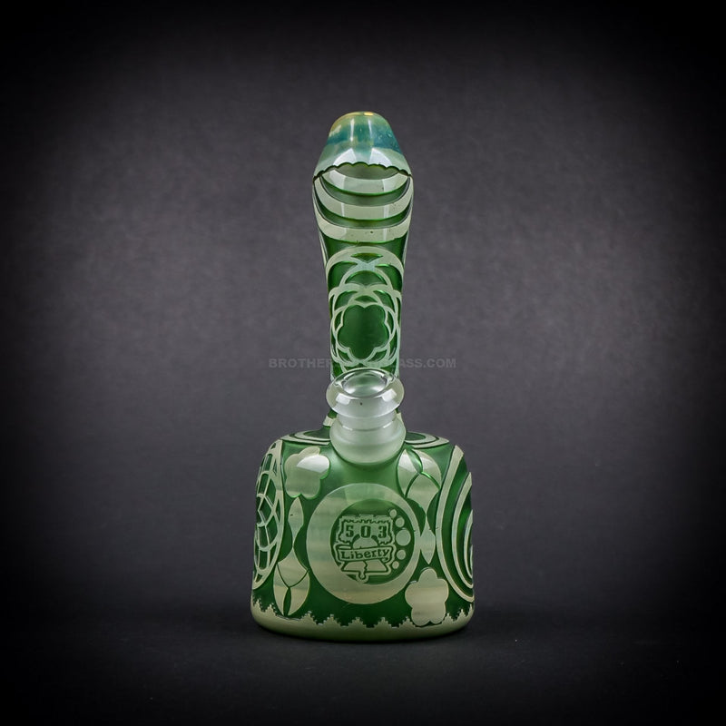 Liberty 503 Sandblasted Mini Tube Dab Rig - Abstract.