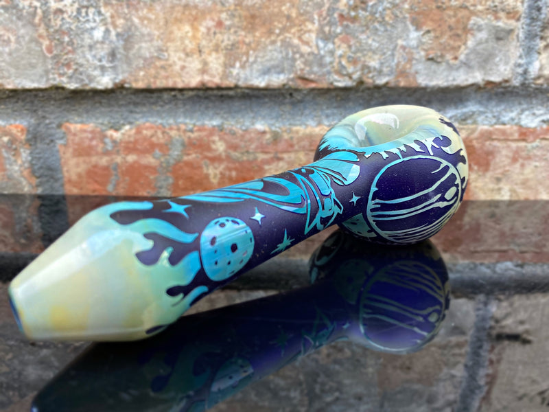 Liberty 503 Sandblasted Outer Space Wig Wag Hand Pipe - Style Two Liberty 503