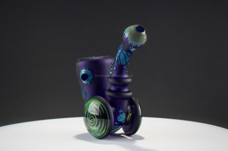 Liberty 503 Sandblasted Sherlock With Wig Wag Discs Hand Pipe - Outer Space.
