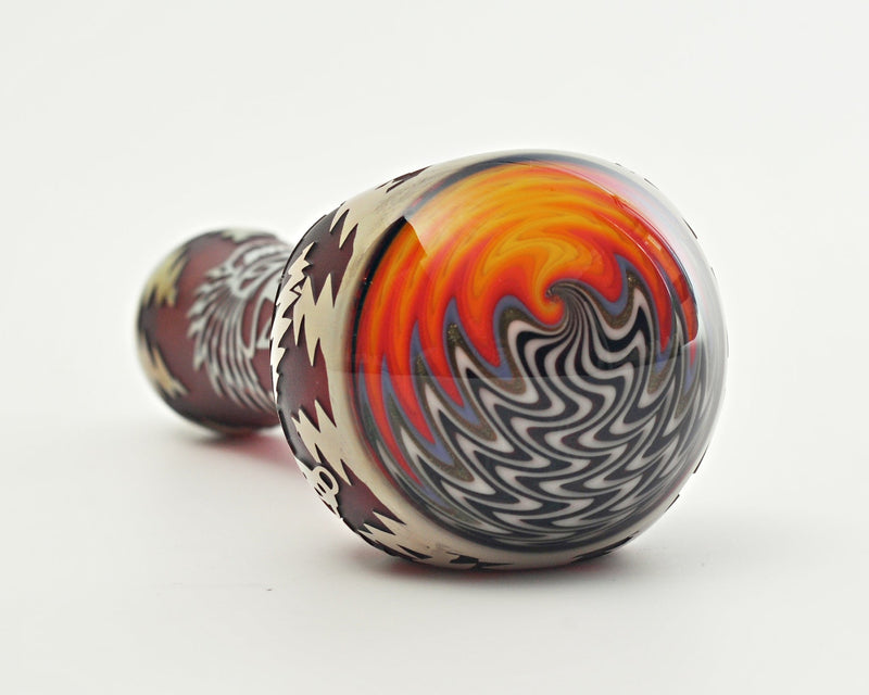Liberty 503 Sandblasted Wig Wag Hand Pipe - Grateful Dead  Style 2 Liberty 503