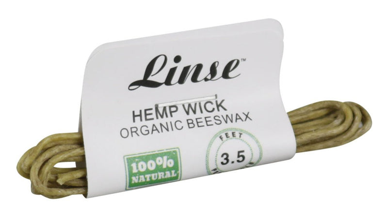 Linse Hemp Wick with Organic Beeswax - Small.