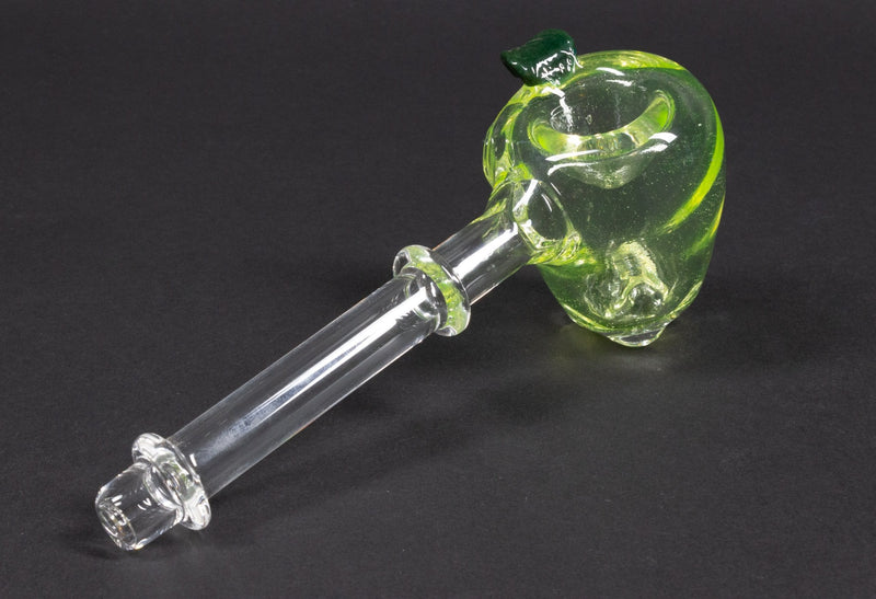 Mad Hatters Glass Apple Hand Pipe.
