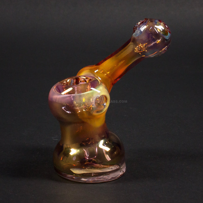 Mad Hatters Glass Fumed Sidecar Bubbler - Small.