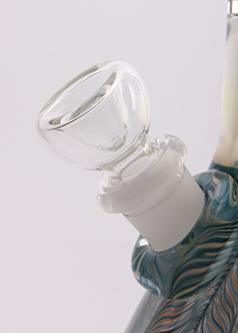Mary Jane's Glass Color Raked Beaker To Dome Perc Bong Brothers with Glass