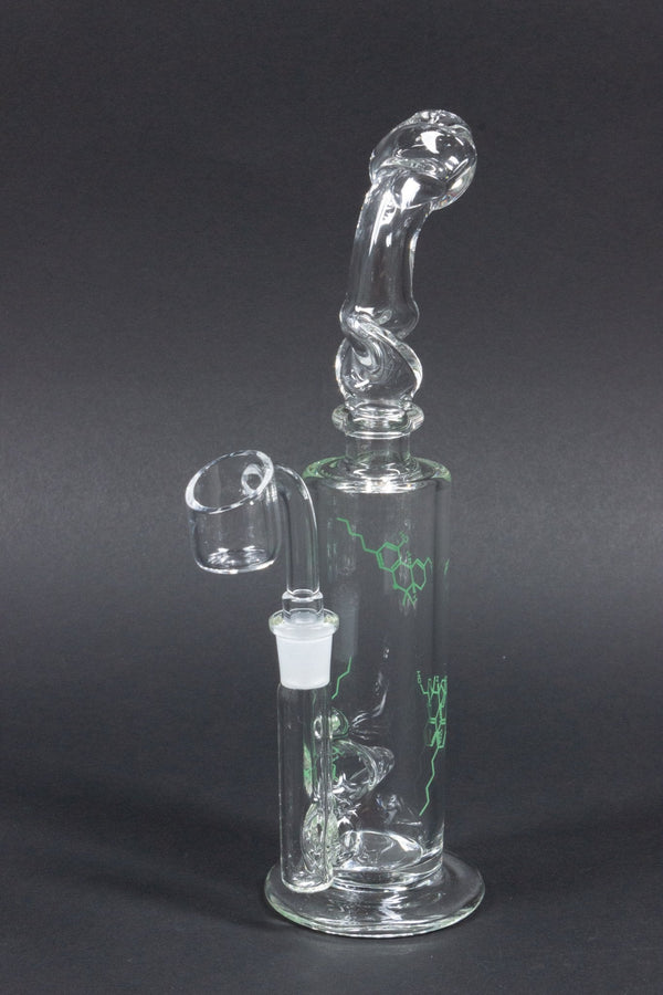 Mary Jane's Glass THC Bent Neck Dab Rig.