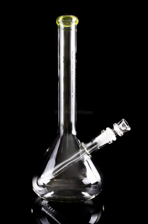 Mathematix Glass 12 In Beaker Bong With Color Accents.