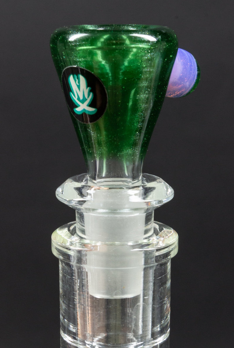 Mathematix Glass 14mm Full Color Slide With Bead Handle.