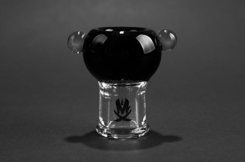 Mathematix Glass 710 Split Bowling Pin Dab Rig - Black.