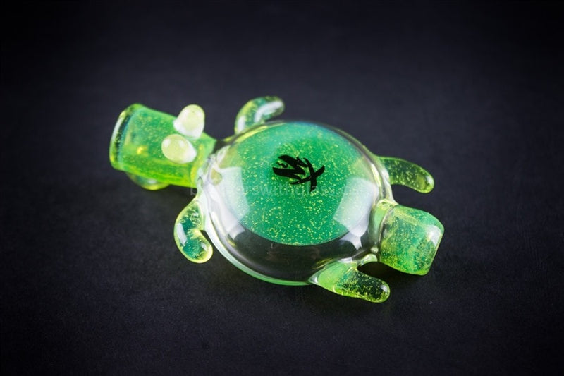 Mathematix Glass Baby Sea Turtle Chillum Pendant Hand Pipe.