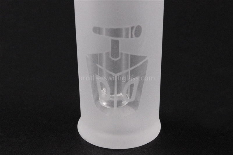 Mathematix Glass Etched Frosted Mini Sherlock Water Pipe.