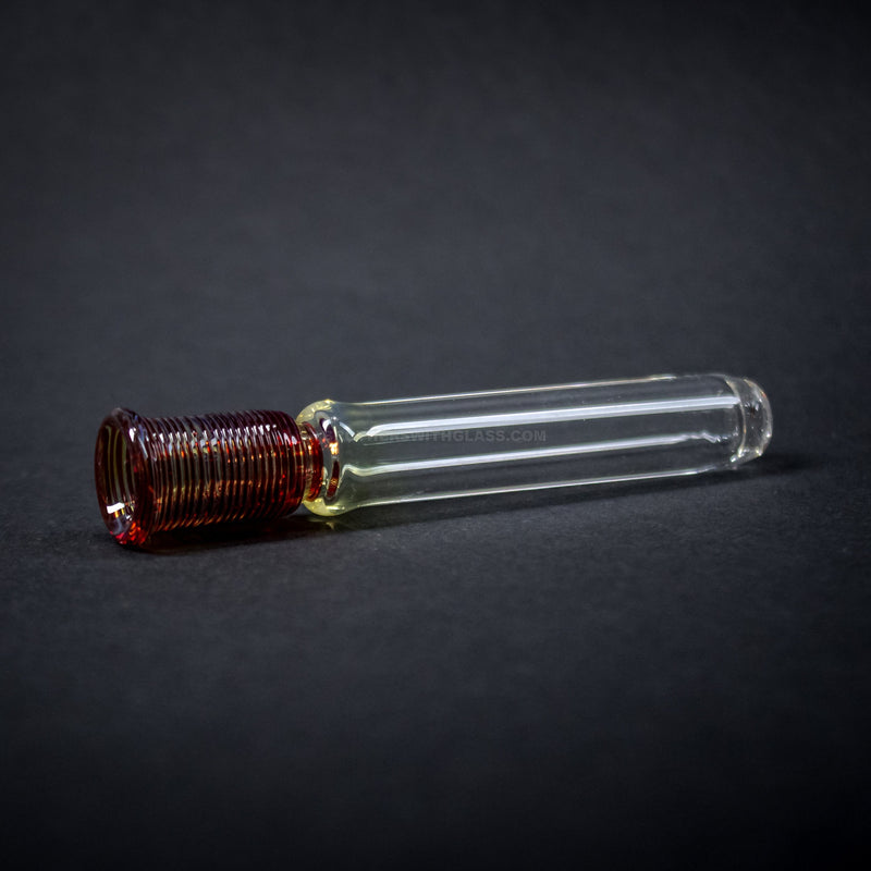 Mathematix Glass Fumed and Color Wrapped Chillum Hand Pipe.