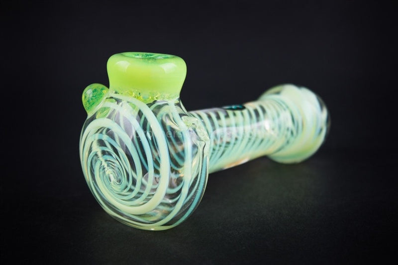 Mathematix Glass Fumed Inside Out Hand Pipe - Slyme Swirl.