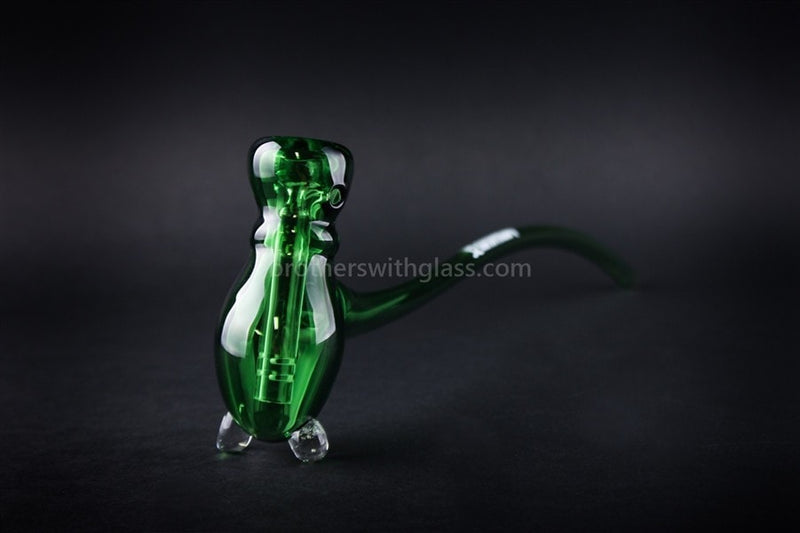 Mathematix Glass Gandalf Diffused Bubbler Water Pipe - Green.