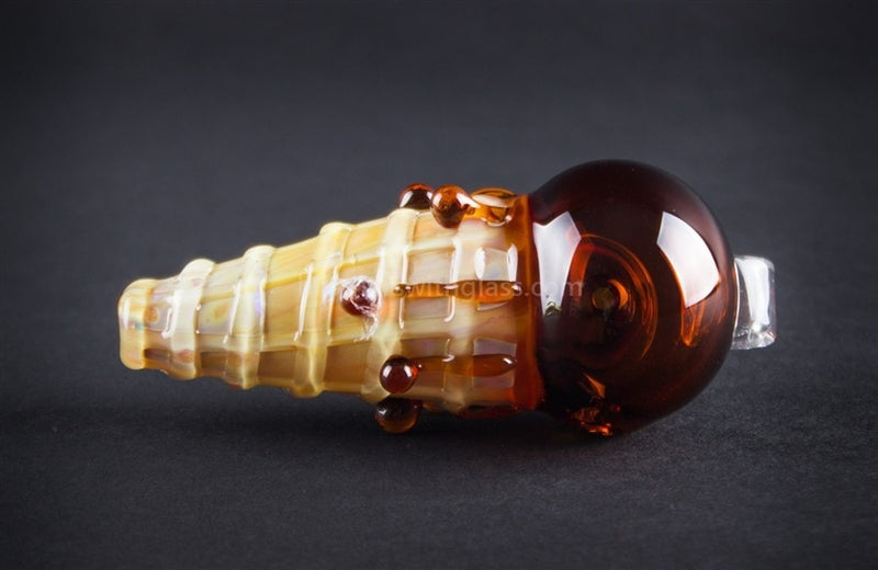 Mathematix Glass Ice Cream Hand Pipe Pendant - Chocolate.