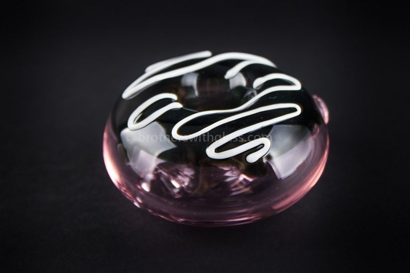 Mathematix Glass Munchies Doughnut Hand Pipe - Black.