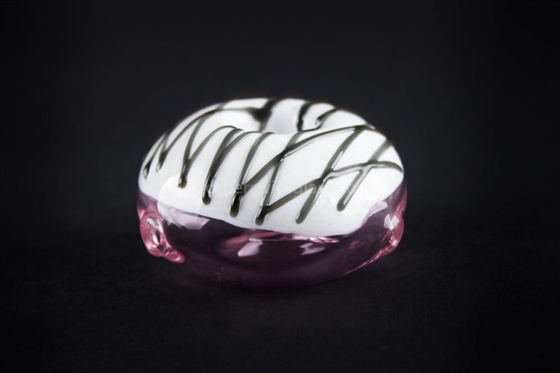 Mathematix Glass Munchies Doughnut Hand Pipe - White.