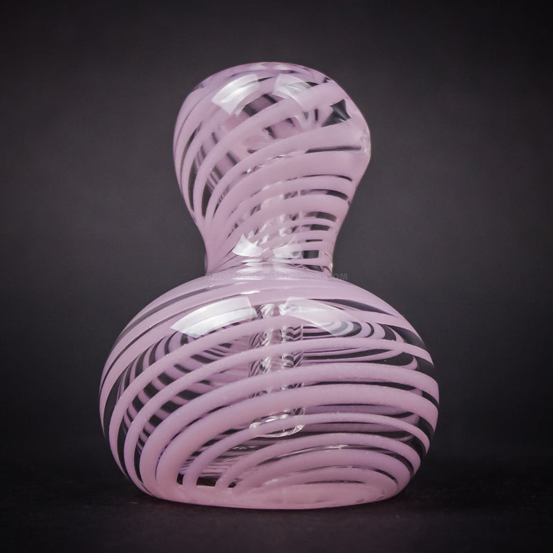 Mathematix Glass Pink Spiral Hammer Bubbler.