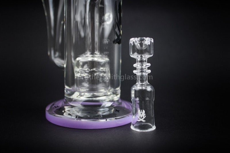 Mathematix Glass Recycler Slitted Dome Perc Dab Rig - Purple.