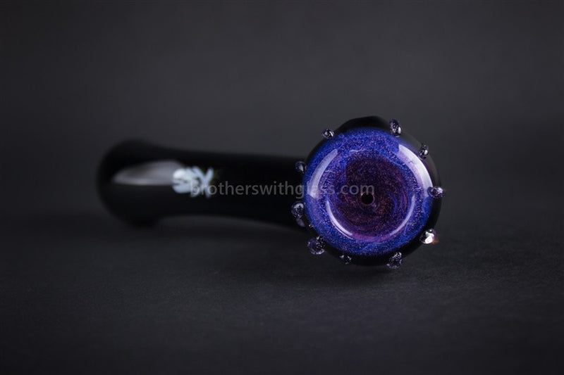 Mathematix Glass Sherlock Onyx Hand Pipe - Purple Rain.