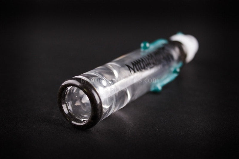 Mathematix Glass Spray Can Chillum Hand Pipe - Teal.
