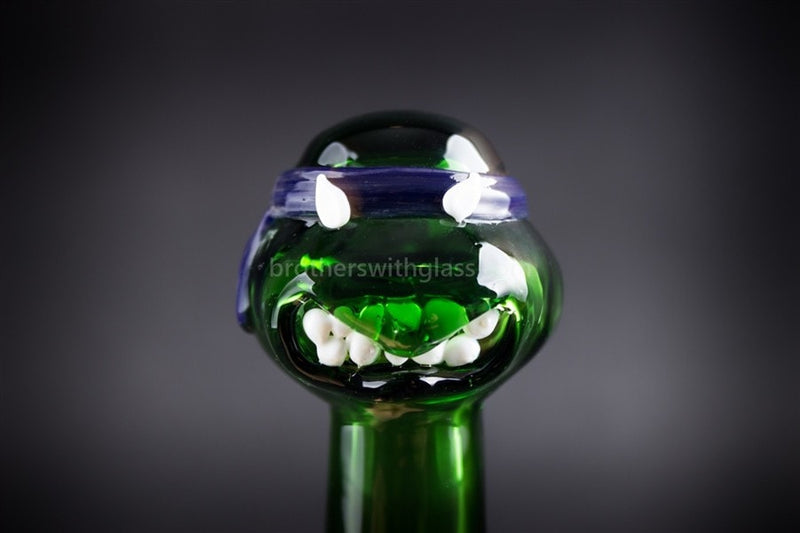 Mathematix Glass TMNT Turtle Hand Pipe - Leonardo.