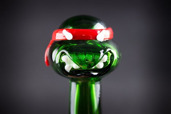 Mathematix Glass TMNT Turtle Hand Pipe - Raphael.