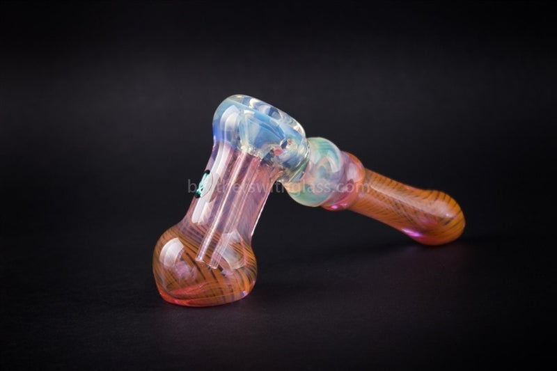 Mathematix Glass Totally Fumed Hammer Bubbler Water Pipe.
