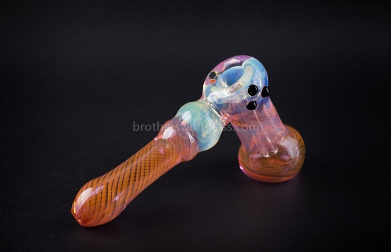 Mathematix Glass Totally Fumed Hammer Bubbler Water Pipe.