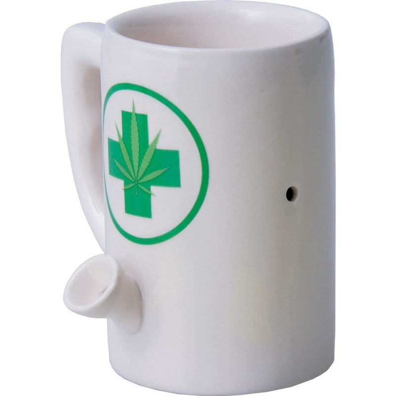 Medical Marijuana Coffee Mug Hand Pipe.