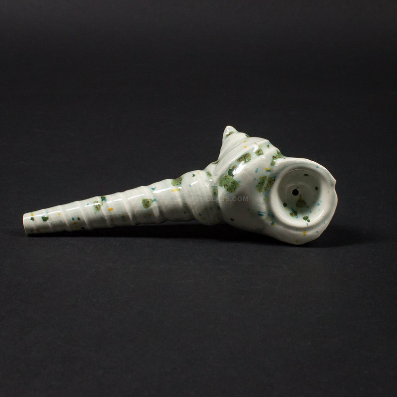 Miles Ceramics Ceramic Sea Shell Hand Pipe.