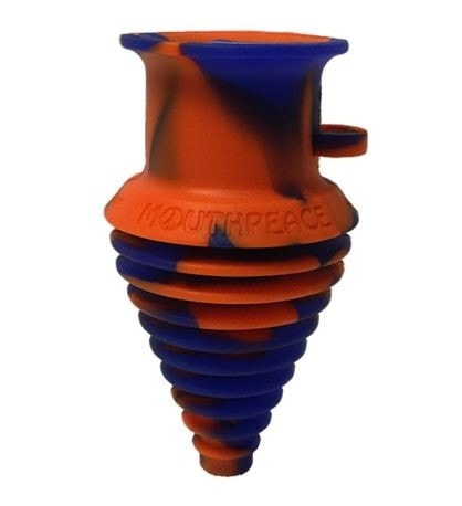 Moose Labs MouthPeace Pipe Protector - Blue and Orange.