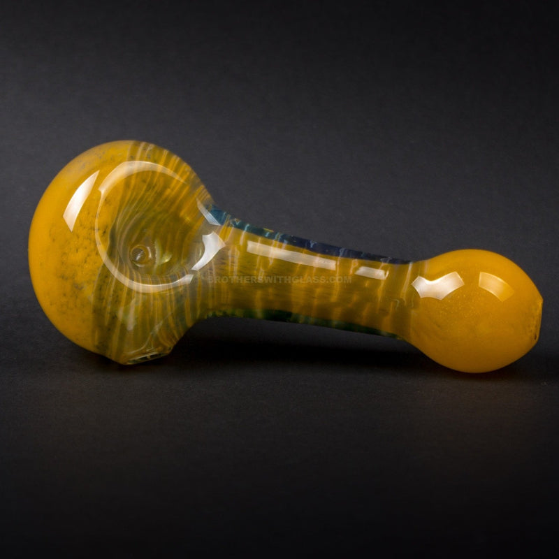 Mountain Jam Glass Color Wrapped Frit Hand Pipe.