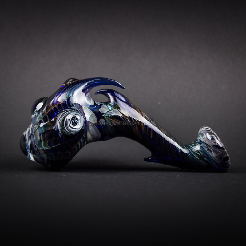 Mountain Jam Glass Sherlock Spiked and Fumed Hand Pipe.