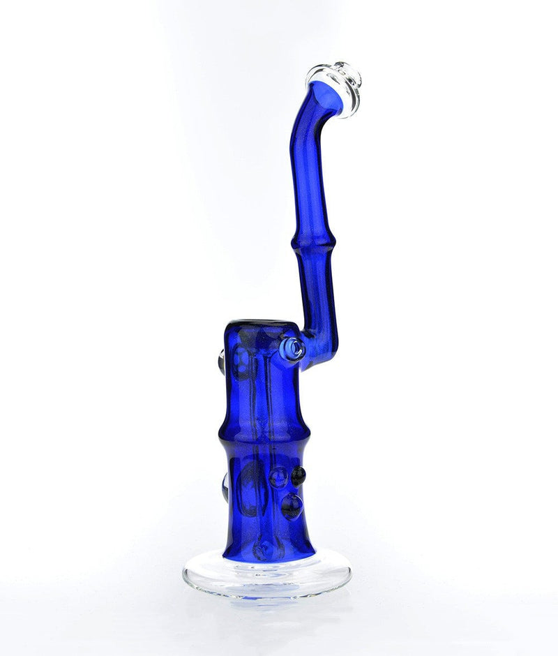 Mountain Jam Glass Stardust over Cobalt Sherlock Bubbler Water Pipe.