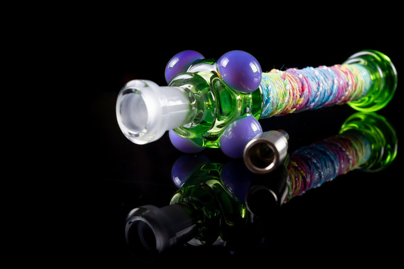 Multiverse Glass Hemp Wrapped Color Nectar Collector - Titanium Tip.