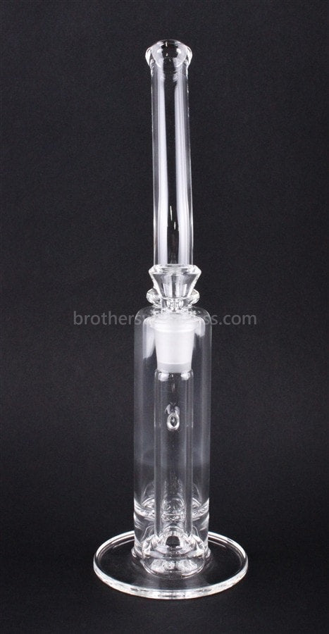 Nebula Glass Bent Neck Disc Perc Bubbler Water Pipe.