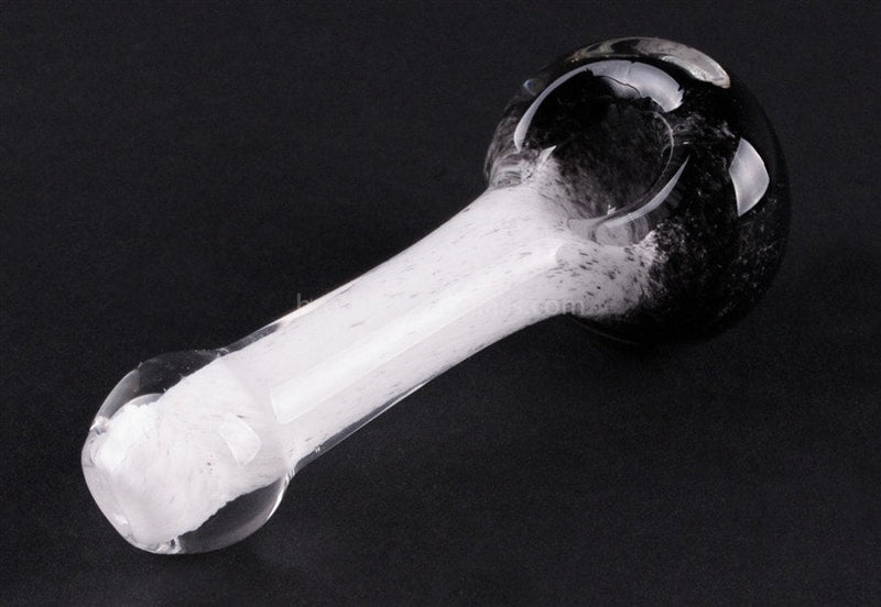 Nebula Glass Frit Hand Pipe - Black and White.