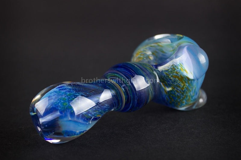 Nebula Glass Fumed Galaxy Hammer Hand Pipe - Blue.