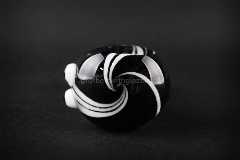 Nebula Glass Vertigo Hand Pipe - Black and White.